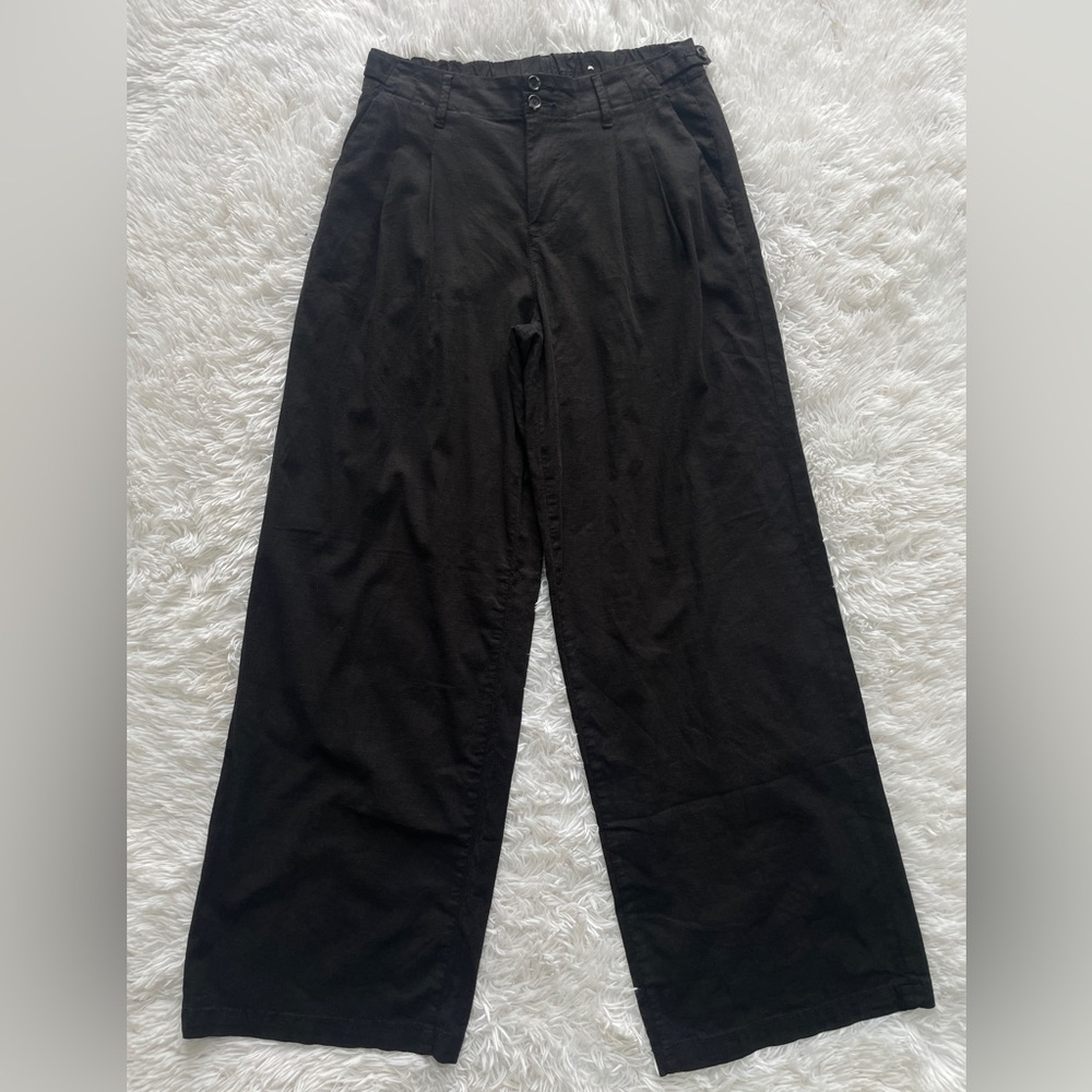 American Eagle High Rise Wide Leg Trouser Pants